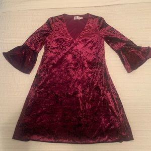 Eliza J velvet dress